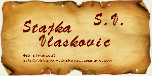 Stajka Vlašković vizit kartica